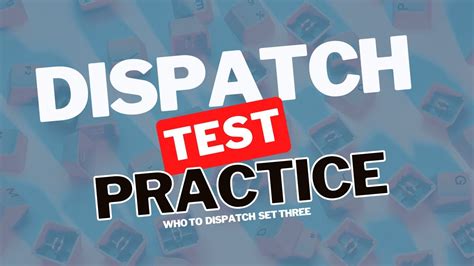 free online dispatcher practice test